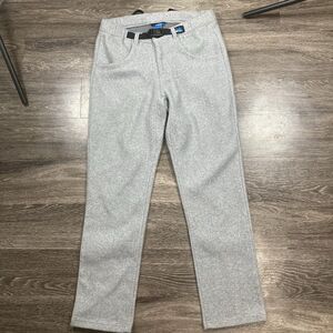 KAVU Heavy Chillin Fleece Pants Mens Size Small Heather Gray Sweatpants